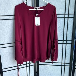 NWT Ro&De Burgundy Blouse